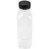 Flaconi trasparenti con tappo nero in pet cl 50 (10 pezzi) - Trasparente,nero - Rpet,hdpe