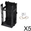 Kit Modello Di Scatola Espositiva Per Bambole Con 5 Basi Espositive Ad Incastro