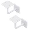 Alberts 837914 scelta in vari colori di tendenza-Mensole in coppia o singolarmente-50 x 100 x 100 mm, bianco