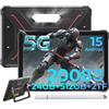 HOTWAV R9 Ultra 5G Rugged Tablet Android 15-2K 11 Pollici Tablet con Penna 24GB+512GB/2TB TF Tablets Impermeabile, 20080mAh Robusto Tablet PC 64MP+16MP/IP68 69K/Dual SIM 5G/5G WiFi/Face ID/GPS/OTG