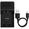 Norifon NP-BX1 USB Caricatore per Sony Cyber-shot DSC-RX100, DSC-RX100 II, DSC-RX100 III, DSC-HX90V, DSC-WX350, DSC-WX500, HDR-AS15 Fotocamera e Altro