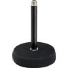 Pronomic MST-10 BK Supporto da Tavolo per Microfono Supporto Microfono da Tavolo (per filettatura 3/8, base in ghisa) nero