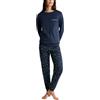 Calida Sweet Dreams - Pigiama da Donna in 100% Cotone, con Elastico in Vita, Peacoat Blue, 36-38