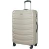 PUCCINI Valencia - Valigetta rigida in policarbonato con ruote gemellate M-L-XL, Colore champagne, xl, Valigia grande