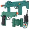 Toyland® Set di armi e accessori delle forze speciali con luci e suoni realistici - 2 armi e 3 accessori - Giochi di ruolo e giocattoli in maschera