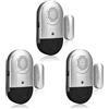 Daytech Allarme per porte e finestre 5 PCS sensore movimento allarme,sensore porta,allarme finestra,120DB Sistema Antifurto Senza Fili per casa,ufficio,negozio (3PCS)