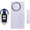 Actpe Sensore di apertura della porta senza fili tempo ritardo porta allarme sensore porta porta e finestra sicurezza allarme casa sicurezza con telecomando, 108dB regolabile