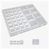 Fengguock 36 Griglie Contenitori in Plastica per Ricamo di Diamanti,Scatola di Plastica Griglia Scomparti,Scatola Plastica Trasparente Stoccaggio Gioielli Organizzatore, Griglie grandi e piccole