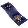 Sospiri Venezia Orologio da Parete Vetro Murano Meccanismo Silenzioso Decorato Murrine e Foglia Oro Idea Regalo Realizzato a Mano Made Italy (Blu 10x30 cm)