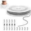 Bobina catena acciaio inox 304, non saldata, color acciaio - 4x3x0,8mm - 20mt Online