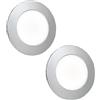 Leddy Living 2 PZ Faretti LED Incasso NIX ANIDEA SL-SLN0005 2W 150LM 220V 6000K IP44 Ultrasottili Ø73mm con Trasformatore Integrato Luce Bianca Fredda per Interni (2)