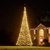 Fairybell Albero di Natale a LED per esterni, 6 metri, 2000 LED, per esterni, 6 metri, colore: bianco caldo e/o multicolore