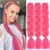 jooceebaby Pesca Estensioni Jumbo Ombre per Trecce Africane 24 Kanekalon Fibra Sintetica Crochet Twist Scatola Intrecciata per Capi Ricci