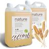 GPQ - Gel/Shampoo 2 in 1 NATURE 5 L | 2 Taniche | 93% NATURAL ORIGIN | Refill dosatore con Balsamo senza Parabeni | Hotel, B&B, Casa Vacanze, Campeggio, Crociera, Palestra... | Fabbricato nell'UE