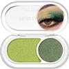 GL-Turelifes Holographic Double Glitter Eyeshadow Palette Eyeshadow, Pearl Color Metallic Shimmer Eyeshadow, scintillante angolo interno per gli occhi, cremoso mini occhio, trucco Iridescent Fairy (02