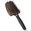 LUVVO Spazzola per capelli con setole di cinghiale e nylon, manico ergonomico con punta divisoria, districante, anti-crespo dona lucentezza naturale per tutti i tipi di capelli e acconciature