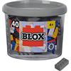 Simba 104114539 Blox, 40 mattoncini grigi per bambini dai 3 anni in su, 8 pietre, in scatola, di alta qualità, completamente compatibili con molti altri produttori
