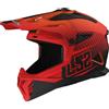 LS2, Casco Moto Cross FAST II DUCK Matt H-V Orange Red, XS