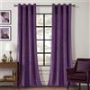 Guibaf Tende oscuranti in velluto viola scuro con occhielli lunghi 213,4 cm, per camera da letto, blocco della luce, isolamento termico, set di 2 pannelli, 96,5 x 213,4 cm