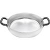 Baldassare Agnelli Pentole Agnelli Linea Alluminio 3 mm Professionale Tegame con Due Maniglie Inox, Argento, 32 cm