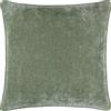 Yard Heavy Chenille Cuscino Imbottito Di Piume - Morbido velluto cuscino decorativo di lusso con bordino (Eucalipto - 50x50cm)
