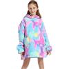 Shamdon Home Collection Felpa con cappuccio oversize per bambini, coperta indossabile per ragazze e ragazzi, felpa con cappuccio Sherpa Fleece con tasca, per bambini e ragazzi dai 5 ai 15 anni, Cielo