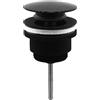 Dianhydro Piletta per lavabo click-clack Lem nera