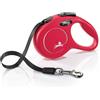 Flexi Classic guinzaglio avvolgibile rosso, 3 m - Tg. XS: fino a 12 kg