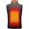 Generico Gilet Riscaldata per Uomo Donna Cotone Giubbotto Termico Riscaldato Giacca Tinta Unita Unisex con 4 Zone Riscaldamento Gilets Elettrico Riscaldato con USB Invernale Lavabile in Lavatrice Taglie Forti