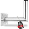Premium X 45 cm Supporto a Parete in Alluminio SAT Supporto per Parabola Satellitare ALU Supporto a Parete 450 mm