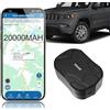 TKMARS GPS Tracker per Auto Versione Aggiornata TK905, Batteria 20000 mAh, Localizzatore GPS Magnetico, Impermeabile, Standby Fino a 240 Giorni, Tempo Reale con APP e SIM Card