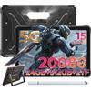 HOTWAV R9 Ultra 5G Rugged Tablet Android 15-2K 11 Pollici Tablet con Penna 24GB+512GB/2TB TF Tablets Impermeabile, 20080mAh Robusto Tablet PC 64MP+16MP/IP68 69K/Dual SIM 5G/5G WiFi/Face ID/GPS/OTG