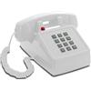 Opis Technology Opis PushMeFon Cable: Telefono Vintage Fisso Anni 80, Telefono Vecchio Stile per Casa, Design Classico Bianco