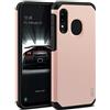 BEZ® Cover Samsung A20e, Custodia per Samsung Galaxy A20e Rigida Protettiva con Impact [Antiurto, Assorbimento-Urto] Bumper Protezione da Cadute e Urti Posteriore, Oro Rosa