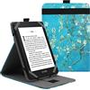 VOVIPO Custodia protettiva universale per kindle Paperwhite Kobo e-Reader da 6 pollici, custodia Stand Folio per Kobo/Kindle/Tolino/Pocketbook/Sony 6, con angoli di visualizzazione multipli-AF