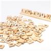 Bofanze 301 Pezzi Legno Lettere dalla A alla Z Numeri in Legno letteres di Scarabeo in Legnos Lettere Artigianali Piccole per l'educazione(Beige)