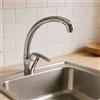 Ogomondo Miscelatore Mars Monocomando Orientabile Ottone Cromato Lucido per Lavello Cucina Acqua Calda e Fredda Completo di Flessibili