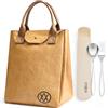 TORISKY Borsa termica per il pranzo uomo e donna, borsa riutilizzabile leggera e resistente all'acqua per il lavoro, il picnic, la scuola, i viaggi (DBZB04-Giallo)