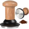 FHISKUNYU Tamper per Caffè Professionale 58mm, Base Ondulata con Pressione 30 Libbre, Regolazione Scala in Acciaio Inox - Compatibile con Portafiltri Espresso