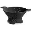 BLIMPLUS Blim Plus - Scolapasta Cosmo M Carbon Black Ø 25cm - Scola Pasta Insalata Frutta Design Fori Stellari - Made in Italy