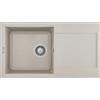 Elleci Easy 290 LGY29039 Lavello 1 vasca con gocciolatoio Reversibile Sopratop 780 x 435 mm finitura Granitek Bianco Soft 39