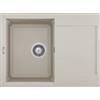 Elleci Easy 135 LGY13539 Lavello 1 vasca con gocciolatoio Reversibile Sopratop 68 x 50 cm finitura Granitek Bianco Soft 39