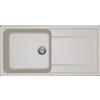 Elleci PRONTA CONSEGNA - SPEDIZIONE IMMEDIATA Elleci Life 480 LG248039 Lavello da Incasso 1 vasca grande con gocciolatoio Reversibile 100 x 50 cm finitura Granitek Bianco Soft 39