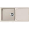 Elleci Ego 480 LGE48039 Lavello 1 vasca con gocciolatoio Reversibile Sopratop 100 x 50 cm finitura Granitek Bianco Soft 39