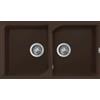 Elleci Ego 400 LGE45078 Lavello 2 vasche Sopratop 86 x 50 cm finitura Granitek Espresso 78