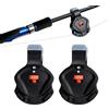 Mengshen 2 PCS Allarme indicatore di morso di Pesca, Allarme elettronico con Suono e Luce Volume Sensibilità Regolabile Clip per Giorno Notte all'aperto