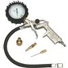 Mecafer 150534 - Kit pistola di gonfiaggio omologata in metallo + 3 innesti, 10 bar