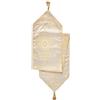 Violet Linen Runner da tavolo, beige, 33 x 177 cm