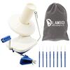 LAMXD Avvolgitore per palline di filato, avvolgitore manuale per lana a sfera in fibra di filato Swift a mano per famiglia,Lamxd Faserkugelwickler, handbetrieben, mit Fadenschneider, Schere X-Small