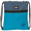 safta BLACKFIT8 CALIFORNIA - Zaino a sacco piatto, grande, ideale per bambini di diverse età, tessuto riciclabile, comodo e versatile, qualità e resistenza, 35 x 40 cm, Nero/blu, M, Casual